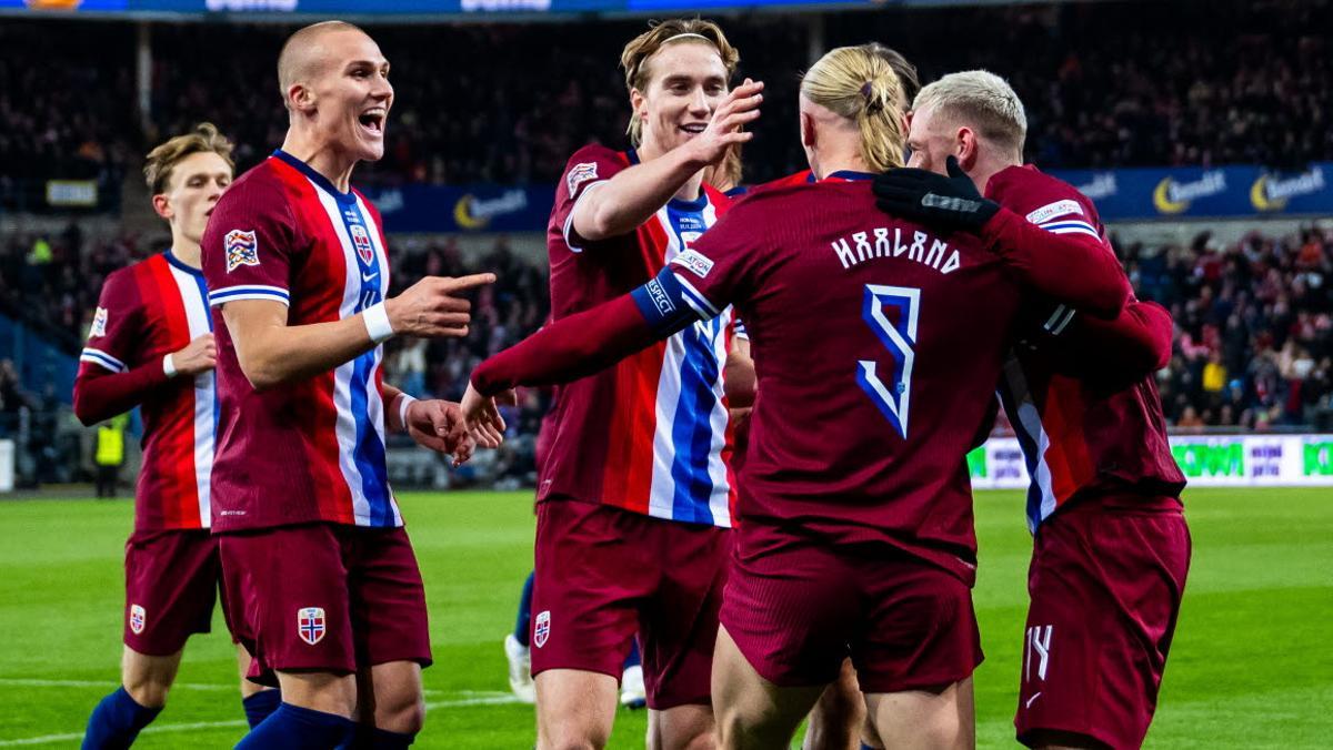 Haaland marcó un hat trick