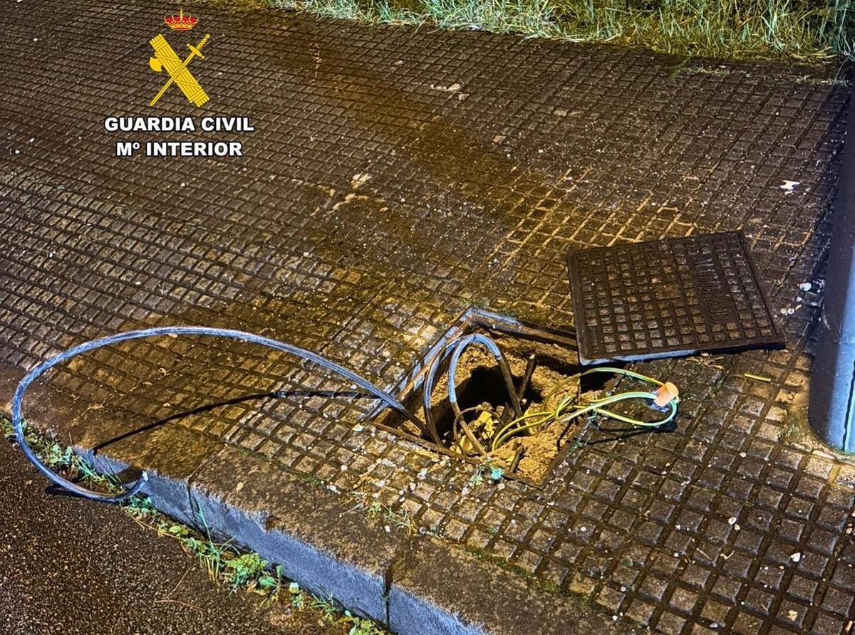 Estado en que quedó una de las arquestas del polígono.