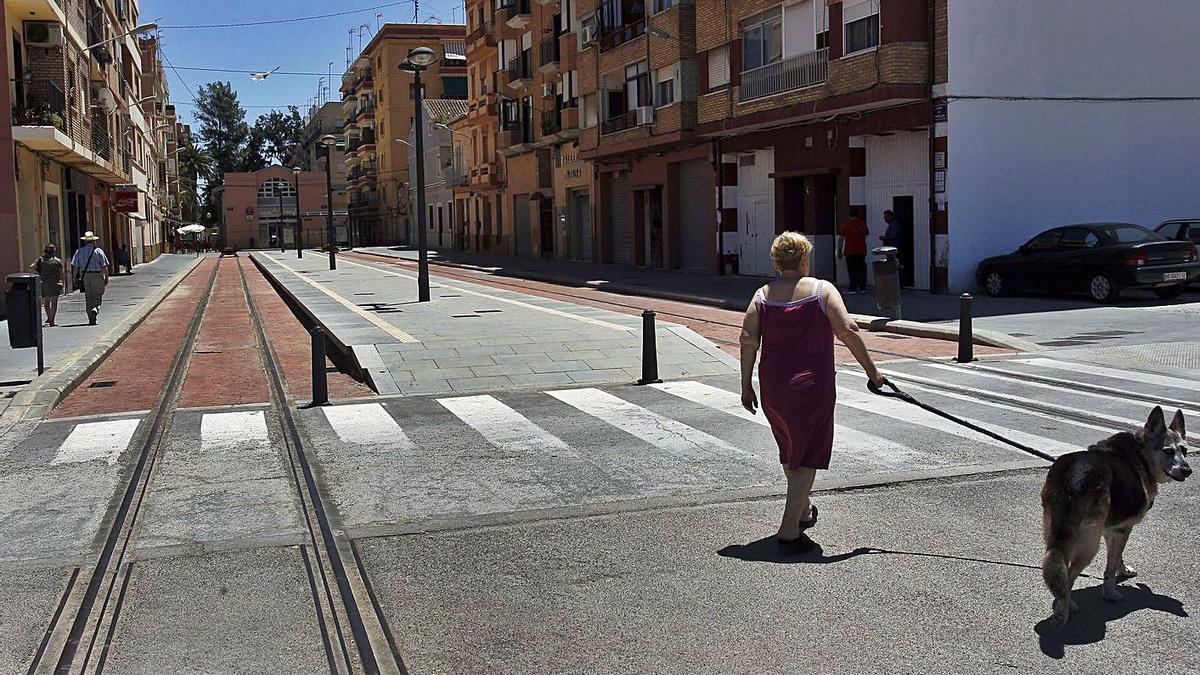 Final de la futura L10 en Natzaret, que todavía se tiene que adecuar como estación. | M.A. MONTESINOS