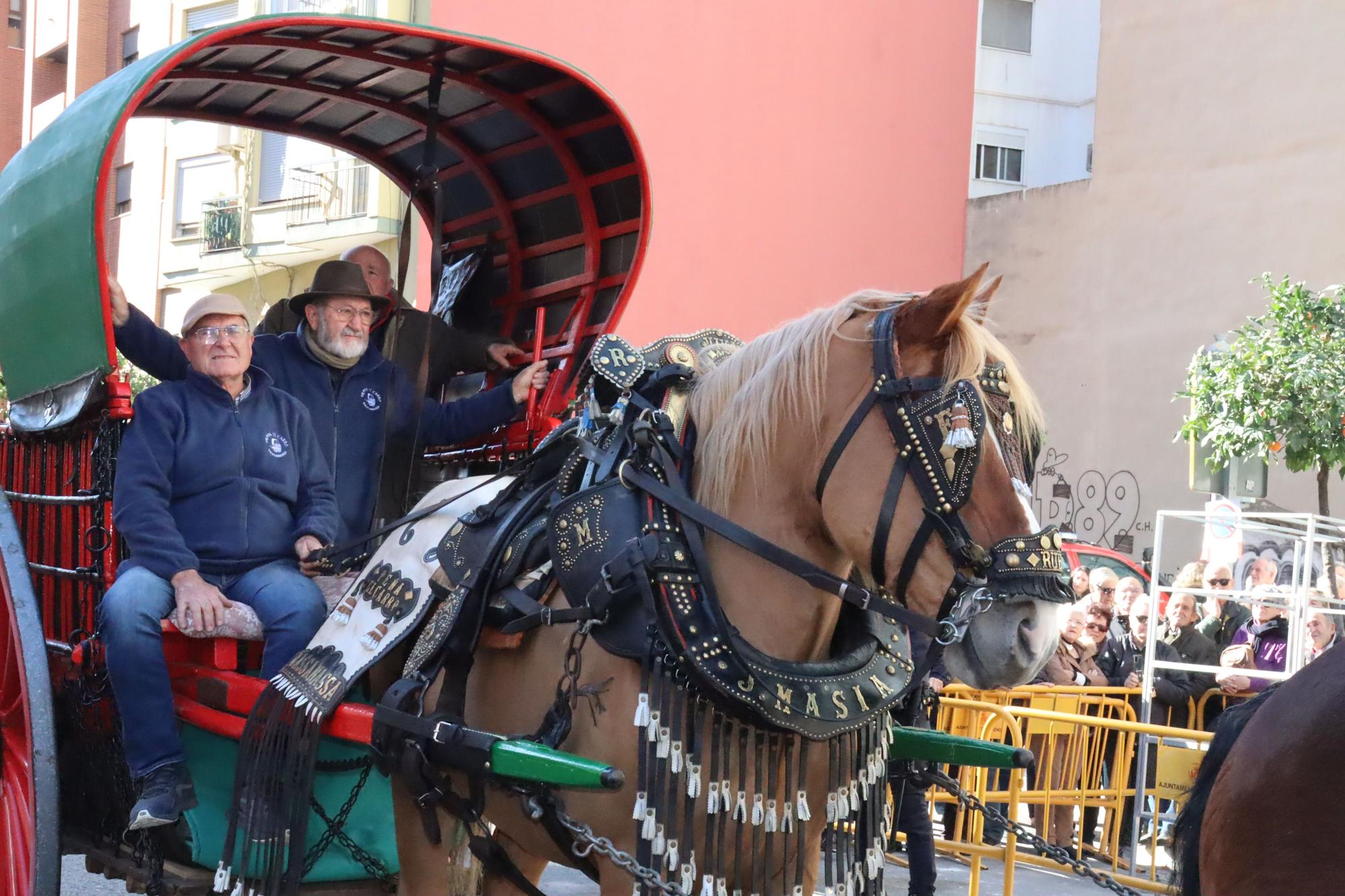 Perros policía y animales de granja completan el desfile de Sant Antoni en València