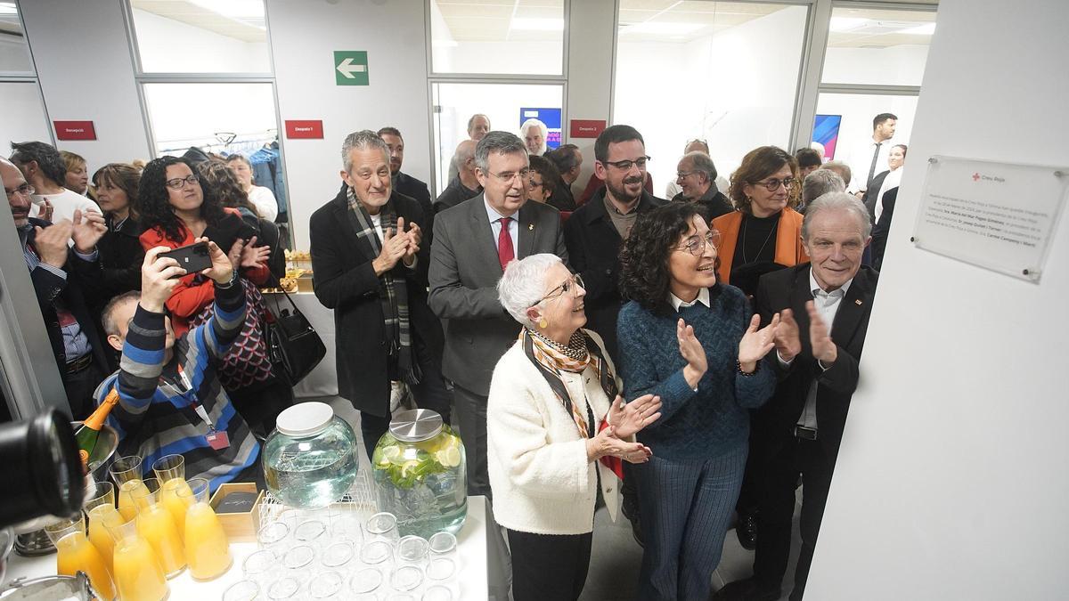 L’acte d’inauguració de la nova seu de l’entitat, aquesta tarda.