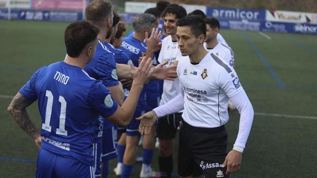 Una imagen del partido de Liga entre el Caudal y el Covadonga. |