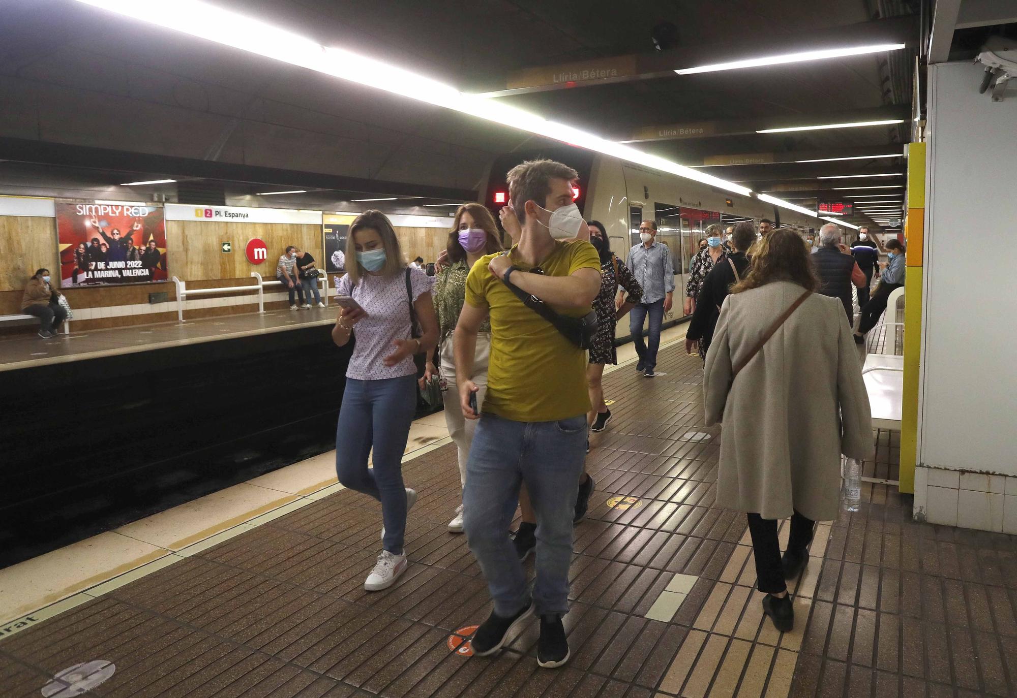 Primer domingo de servicio gratuito en Metrovalencia