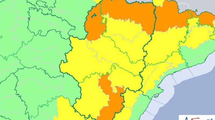 Alerta naranja por tormentas en el Pirineo, Cinco Villas, Gúdar y Maestrazgo