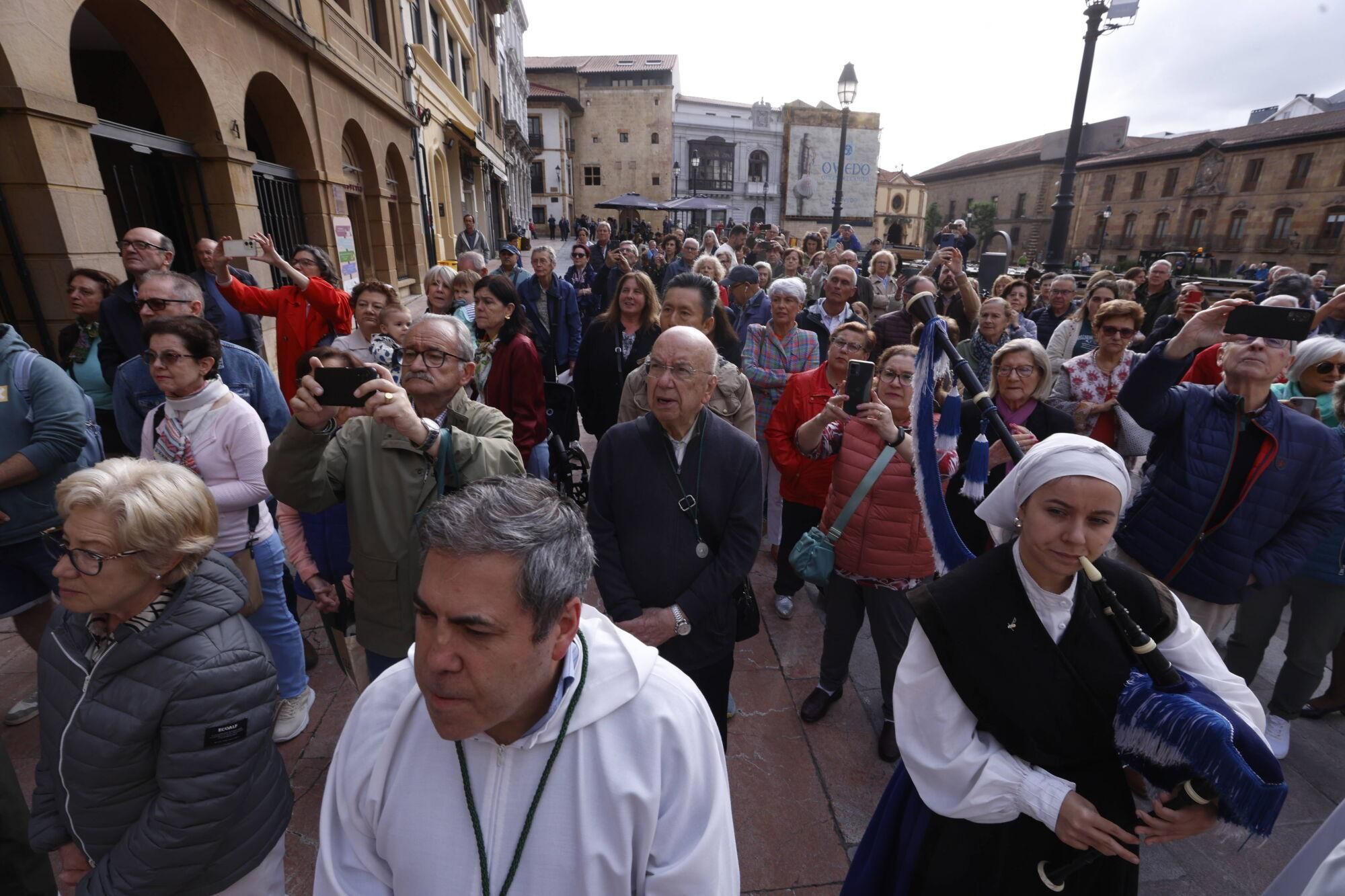 Así fue la procesión de la Esperanza en Oviedo. 