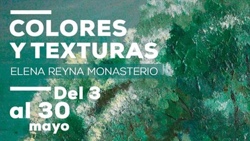 Elena Reyna expone sus pinturas el Palacio de la Isla