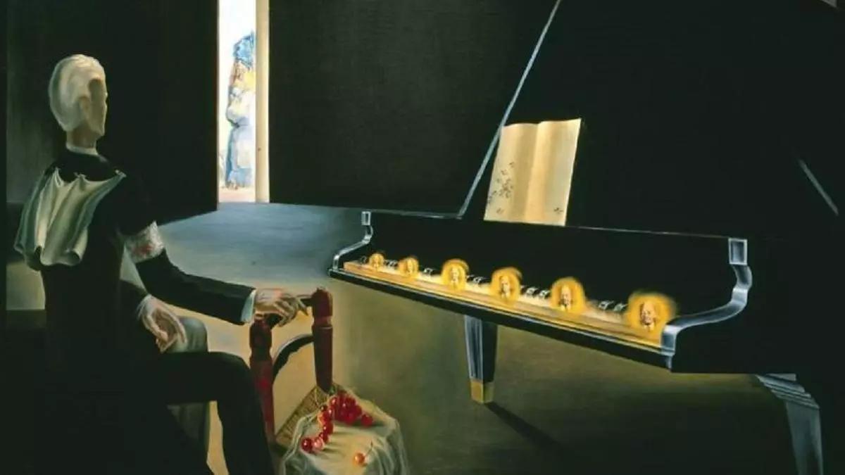 El cuadro 'Alucinación parcial. Seis imagenes de Lenin sobre un piano' (1931).