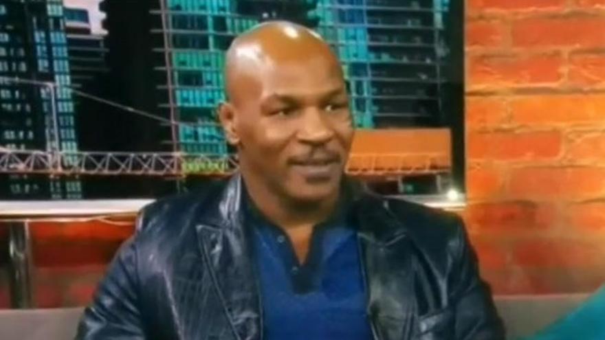 Mike Tyson durante la entrevista.