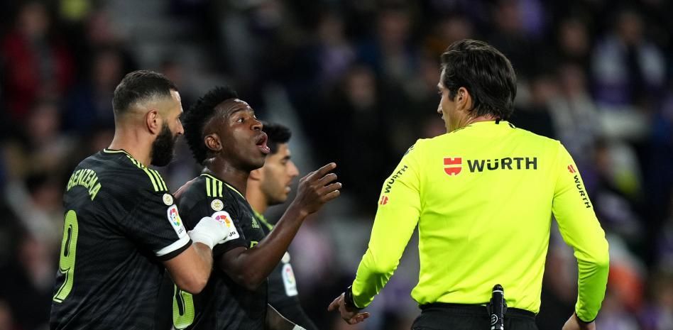 Vinicius y Benzema, en Valladolid.