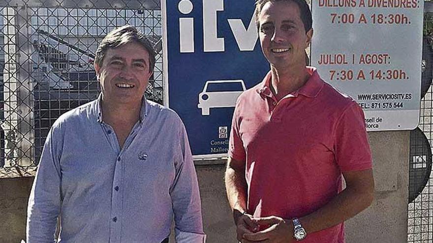 GalmÃ©s y Rovira acudieron ayer a la planta de la ITV de Inca.