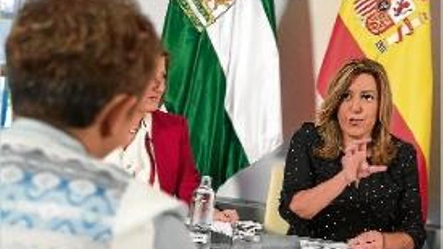 La presidenta d&#039;Andalusia, Susana Díaz, divendres en un acte a Sevilla.