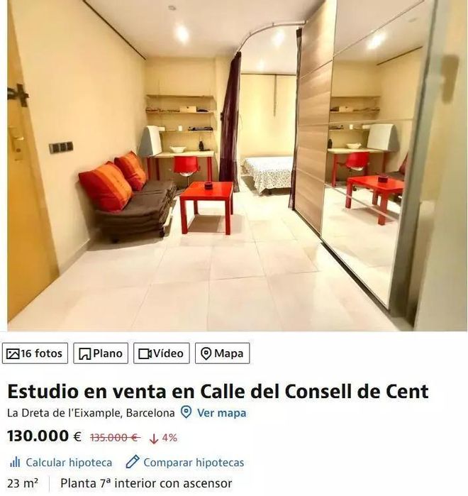 Estudi de Barcelona en venda