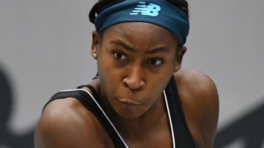 Cori Gauff, durante un partido.