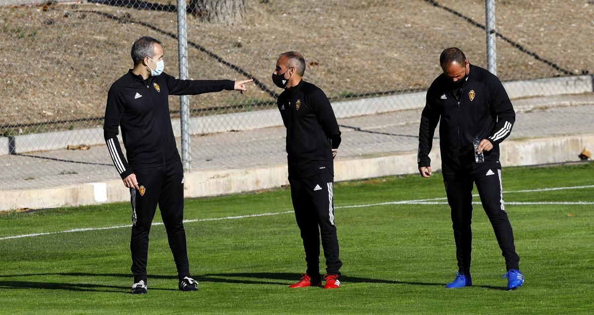 Entrenamiento del Real Zaragoza en la Ciudad Deportiva