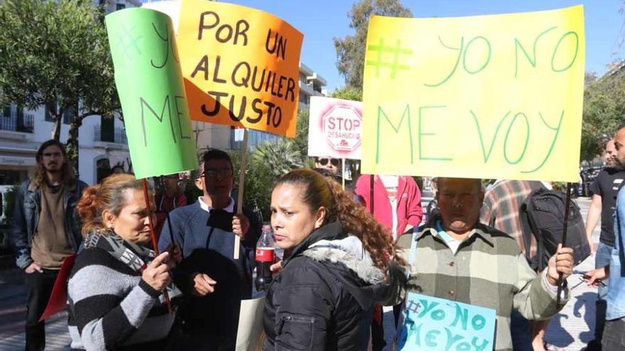 Manifestación contra los alquileres abusivos en Ibiza