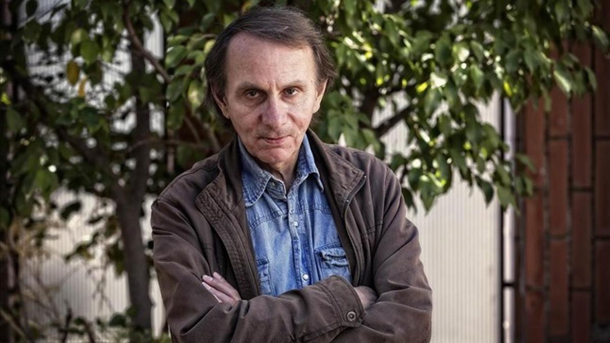 El escritor francés Michel Houellebecq, durante su última visita en Barcelona.