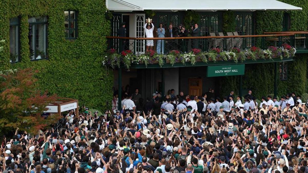 Carlos Alcaraz, en la final del Wimbledon.