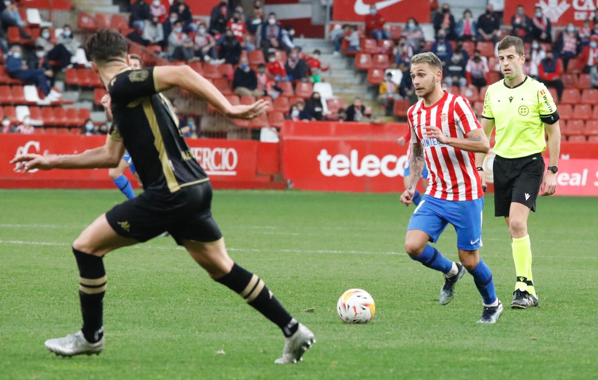 El partido entre el Sporting y el Lugo, en imágenes
