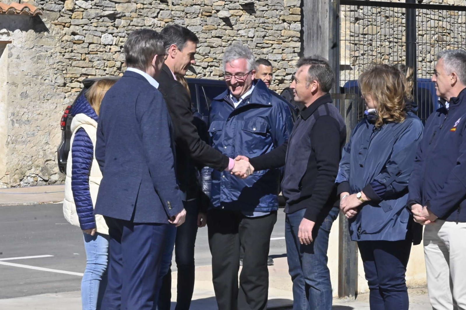 Galería: Visita de Pedro Sánchez al PMA del incendio del Alto Mijares