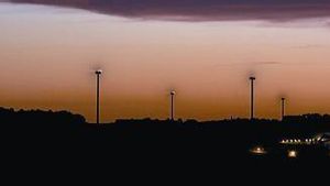 Molins de vent a Calaf.