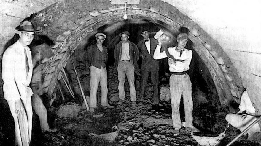 Así era el túnel del tren que atravesaba Palma bajo tierra y ahora será recuperado por el Ayuntamiento