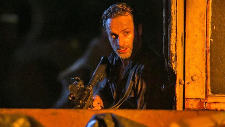 En la imagen Andrew Lincoln, Rick en &#039;The Walking Dead&#039;