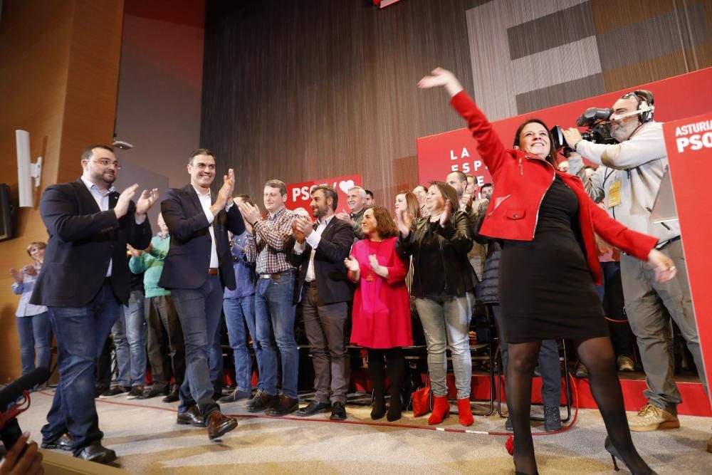 Mitín de Pedro Sánchez en Gijón