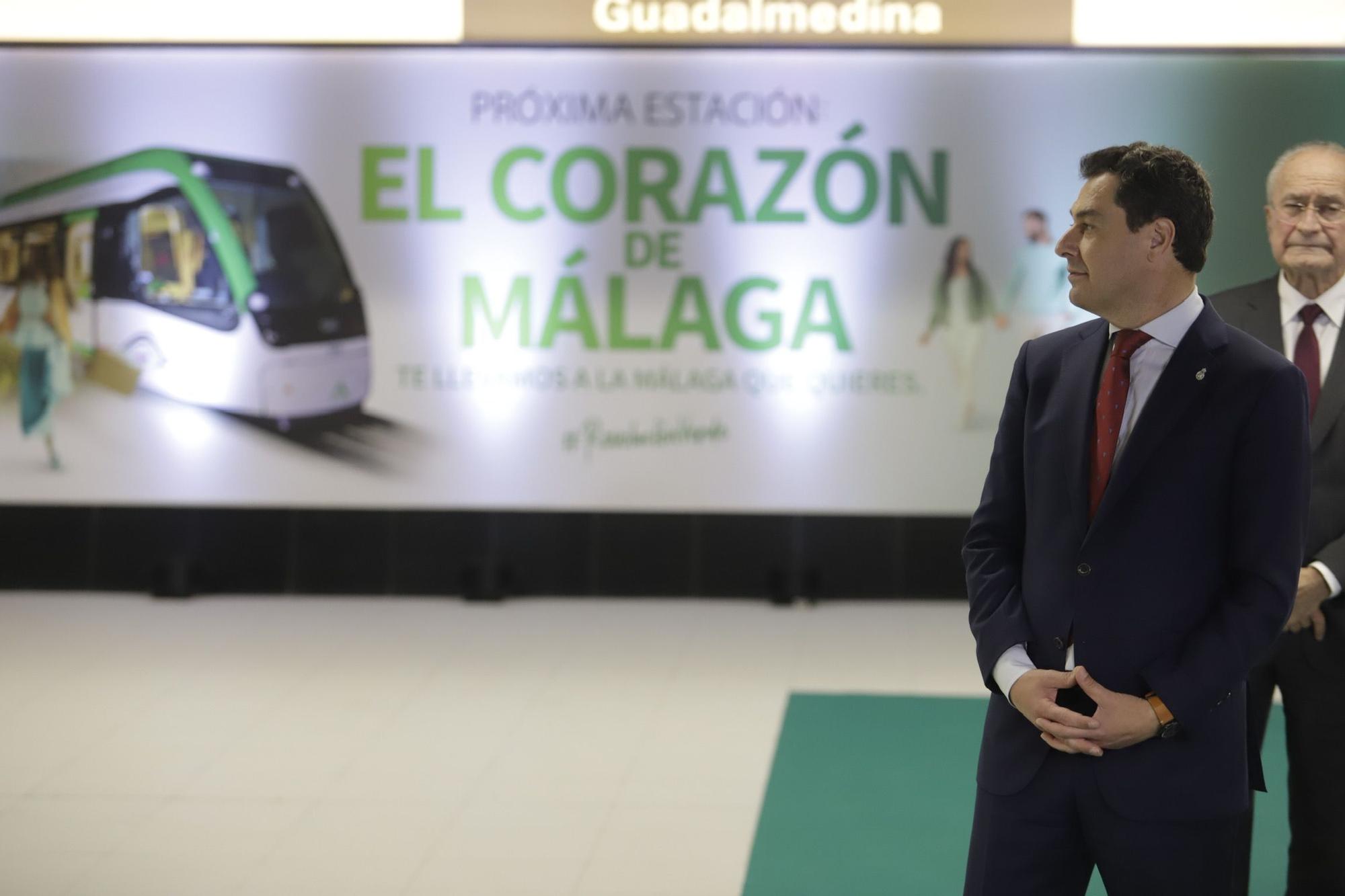 Inauguración de la estación Guadalmedina del metro de Málaga