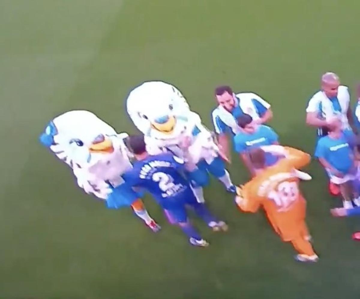 Imagen de la posible agresión de Hugo Mallo