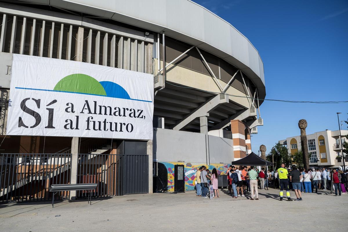 Acto de apoyo a la continuidad de la central, en octubre pasado en Navalmoral de la Mata.