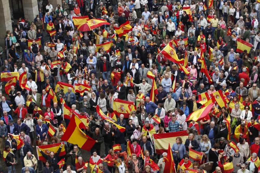 Manifestación en Gijón por la unidad de España