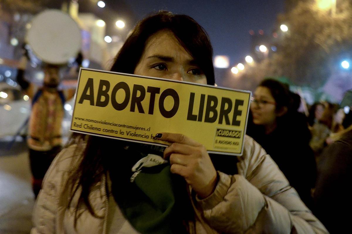 Protestas en Chile a favor de la despenalización del aborto