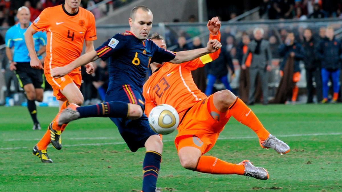 La volea de Iniesta le dio el Mundial a España en Sudáfrica 2010
