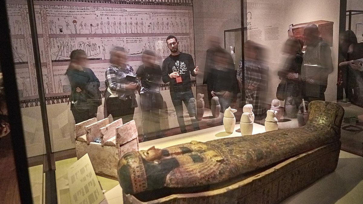 Exposición del sarcófago en el MAN
