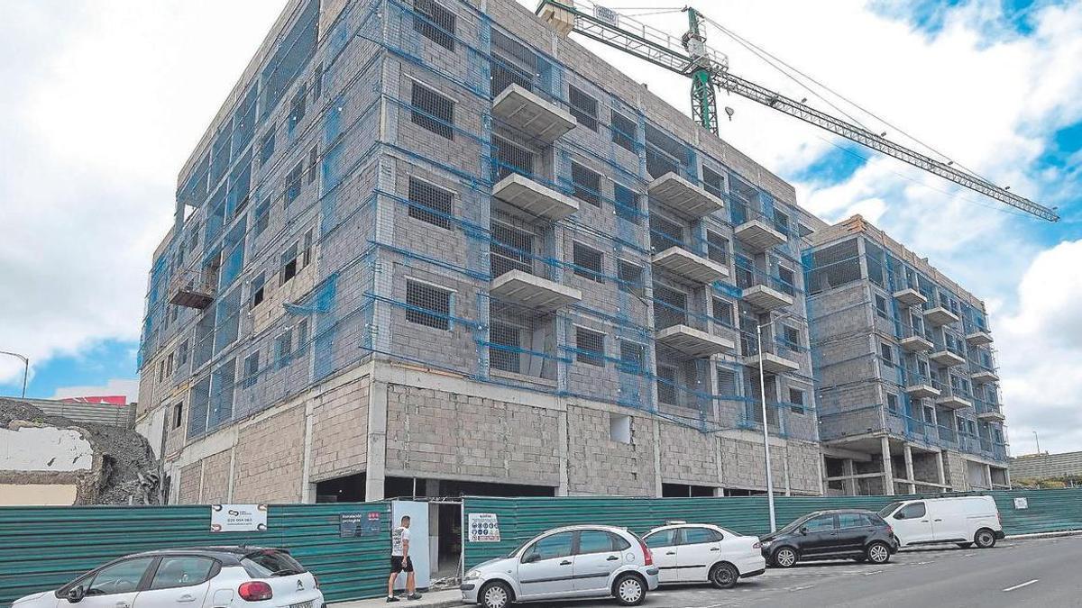 Nuevo edificio de viviendas en la capital grancanaria.