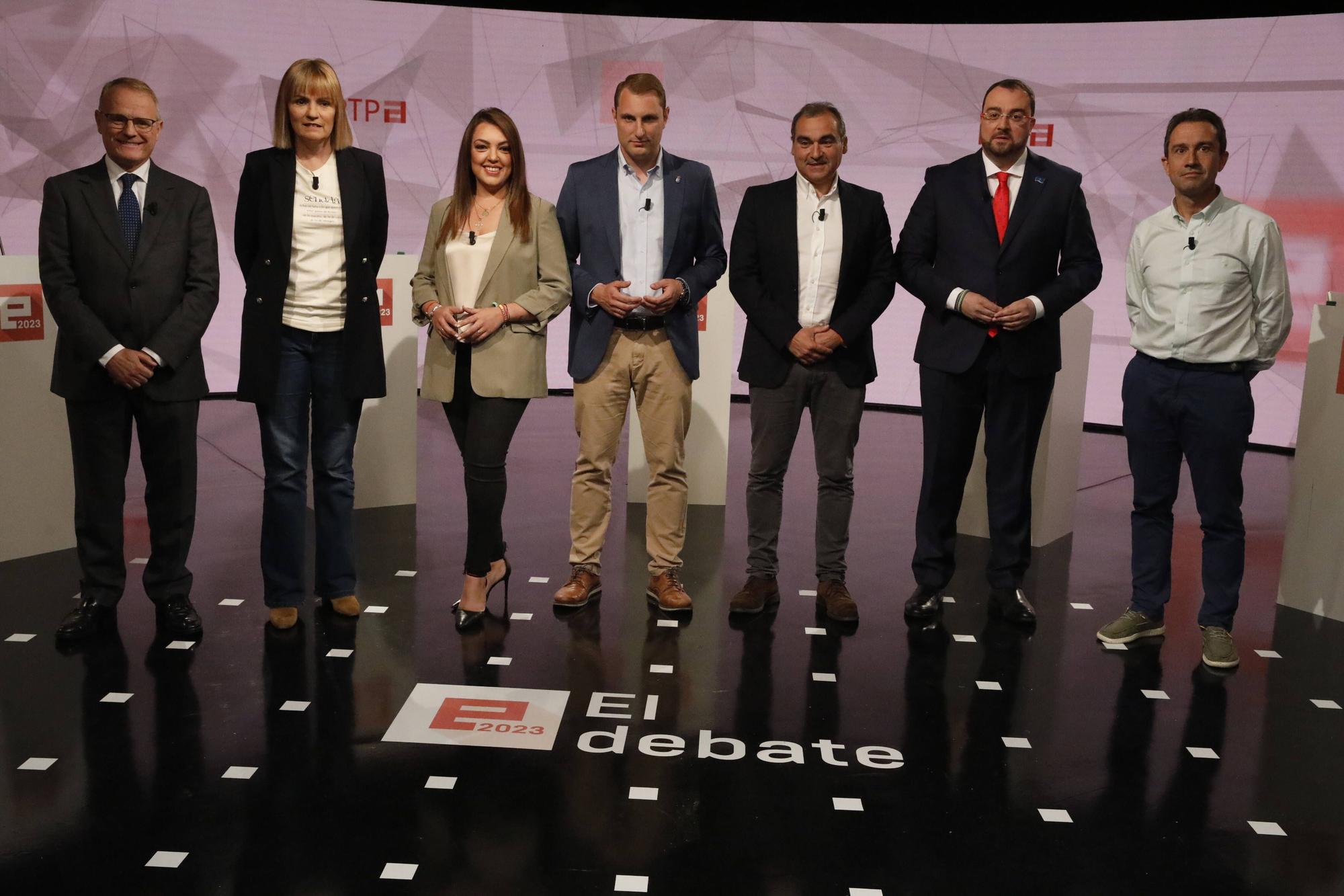 En imágenes: Debate de los candidatos a la presidencia del Principado