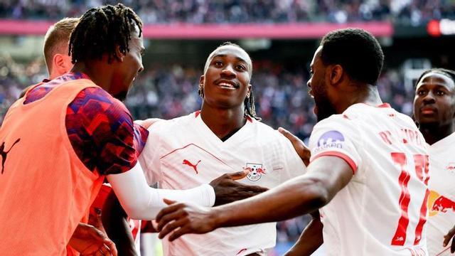 Yan Diomande, durant un partit amb la selecció de Costa d’Ivori al Mundial.