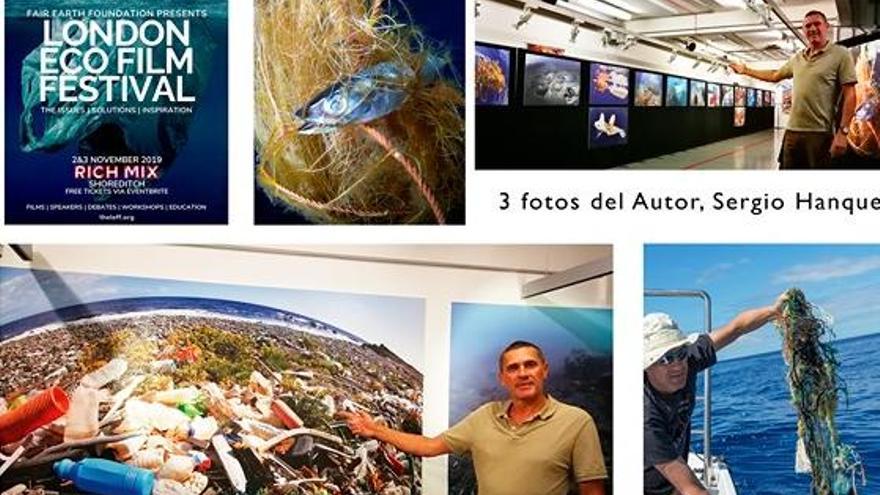 Hanquet muestra los daños al mar de Canarias en una exposición en Londres