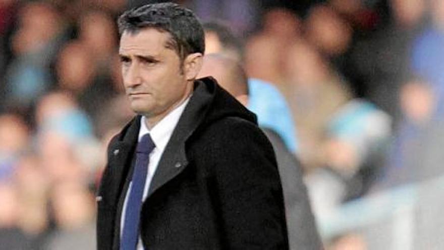 Ernesto Valverde en Balaídos.