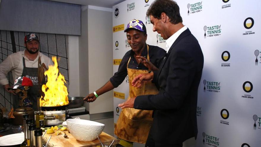 Rafa Nadal promociona el aceite de oliva en Nueva York