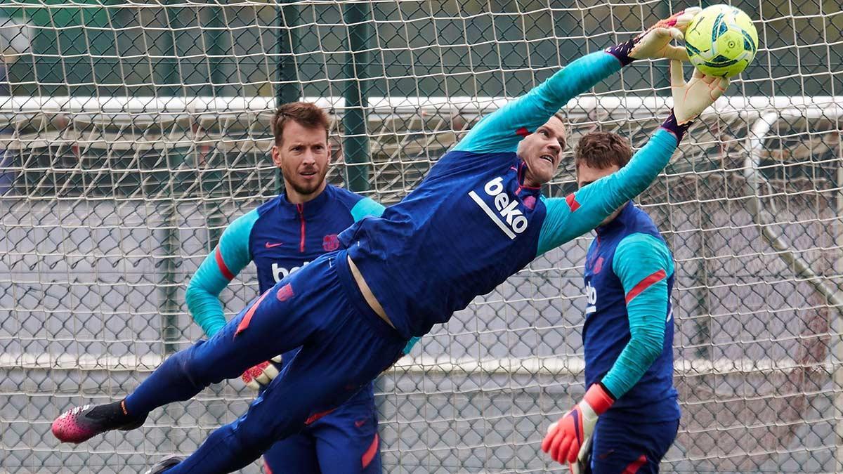 El Barça prepara el partido contra el Athletic ya con Ter Stegen