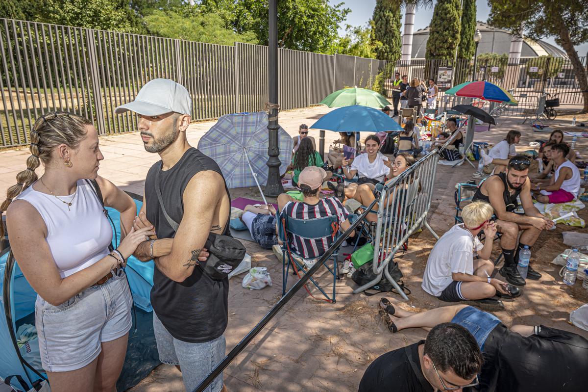 Ambiente antes del concierto de Rosalía