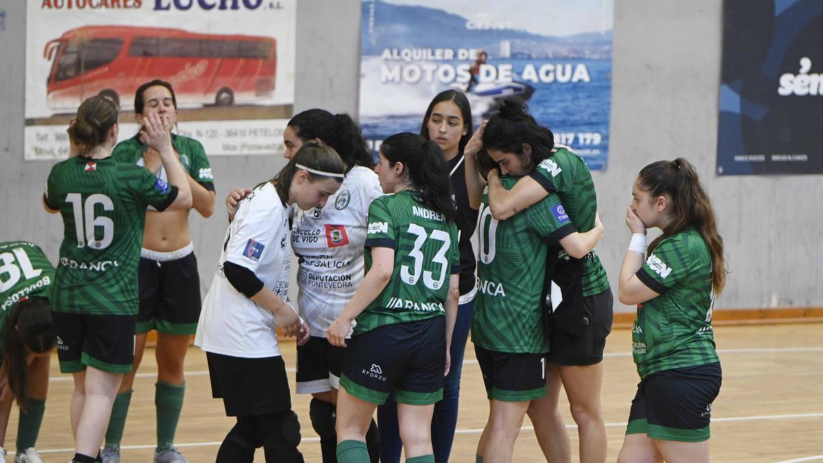 El equipo vigués, en un partido de la temporada pasada.
