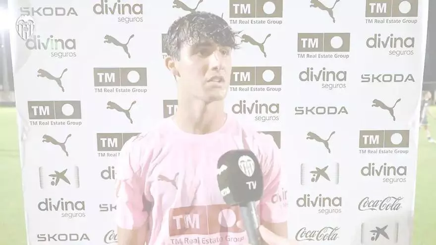 La palabras de Rodrigo Gamón tras debutar con el Valencia CF