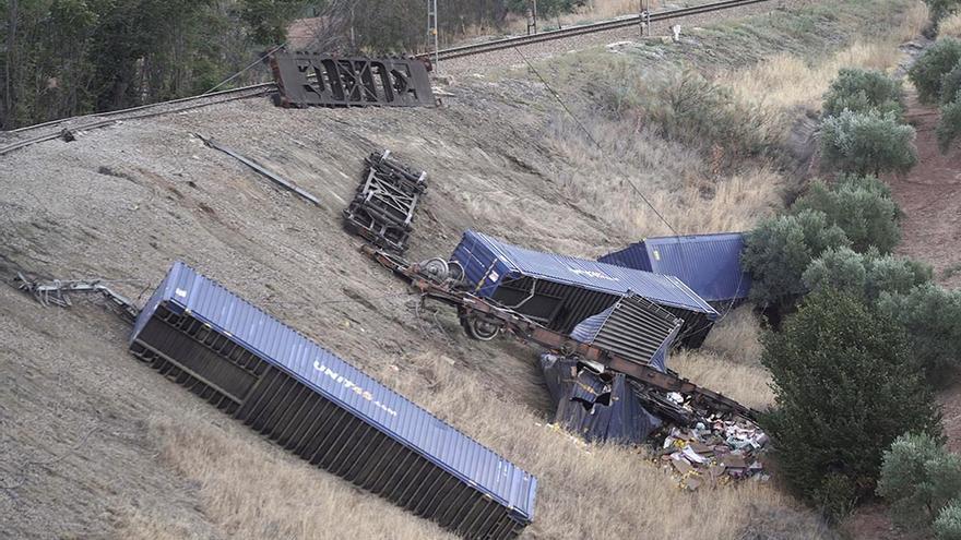 Descarrila un tren de mercancías a su paso por Montoro