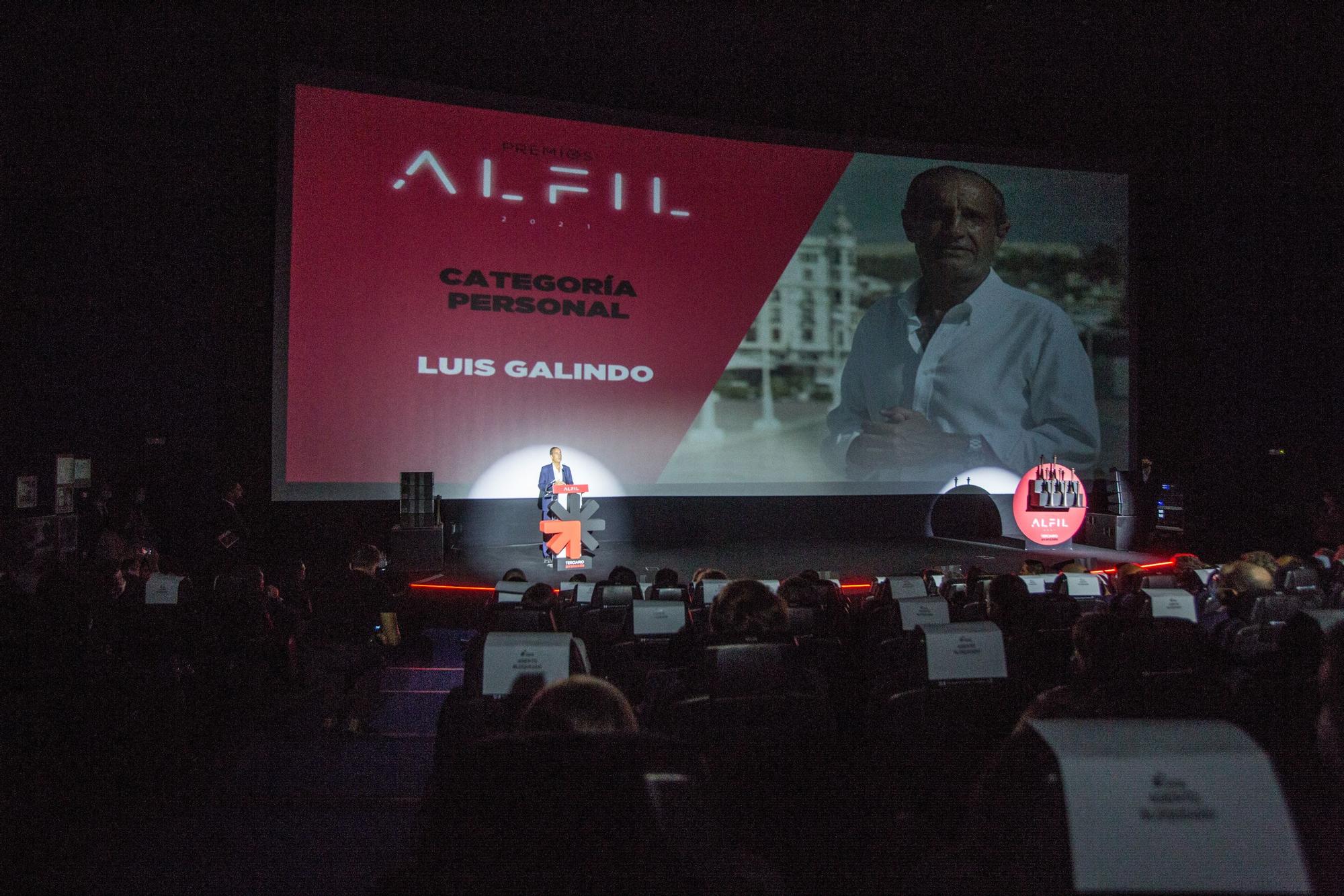 Gala de entrega de los Premios Alfil 2021