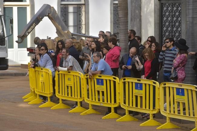 Decorados para la película Allied, en calle ...