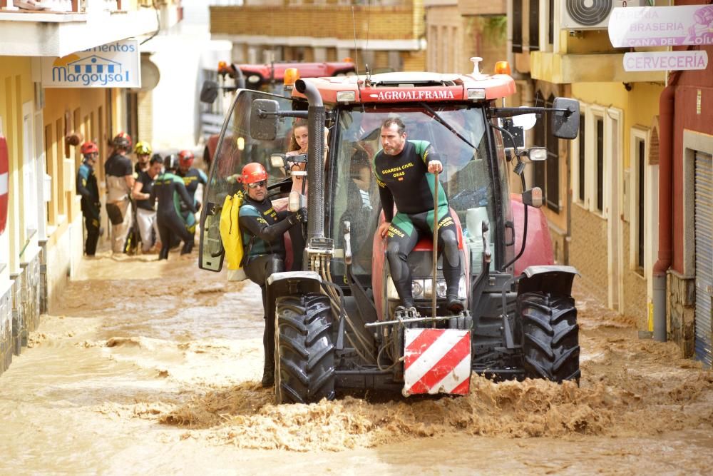 Gota fría en Los Alcázares: Inundaciones, rescates y destrozos