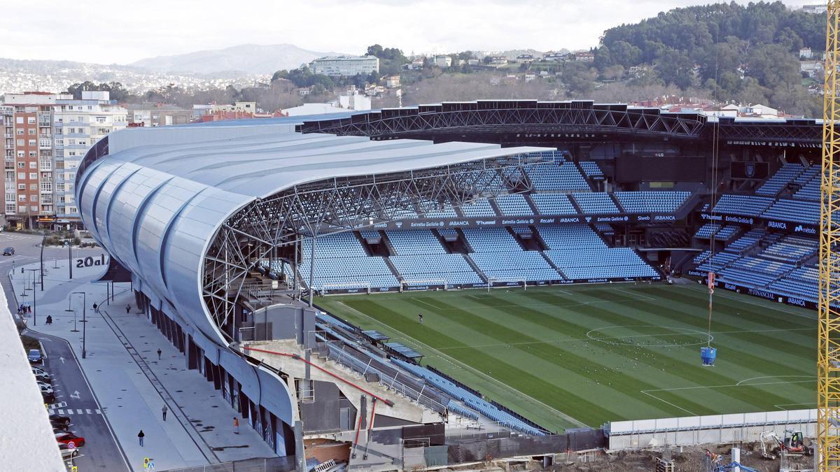 Tribuna, en Balaídos