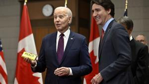 El presidente de Estados Unidos, Joe Biden, y el primer ministro de Canadá, Justin Trudeau.